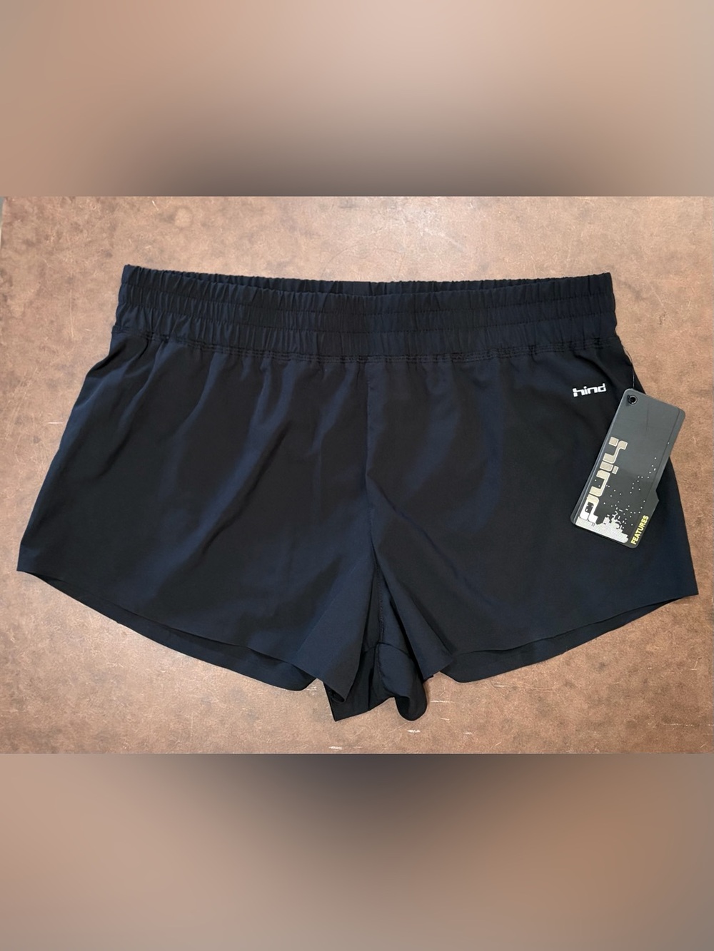 hind- Women's Black Athletic Running Shorts
